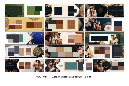 VOL - 011  --- Golden Vector Layout PSD  12 x 36