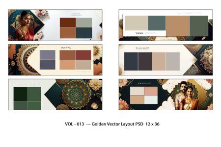 VOL - 013  --- Golden Vector Layout PSD  12 x 36