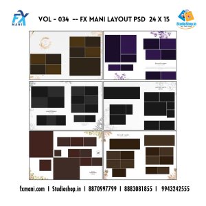 VOL - 034  --- FLOWER  LAYOUT 12 x 36