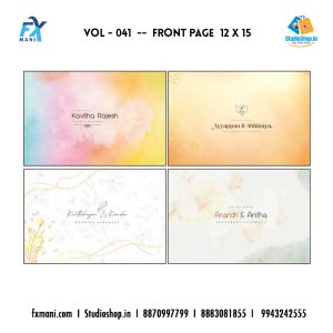 VOL - 041  --- FRONT PAGE  12 x 15