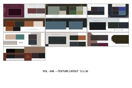 VOL - 048  ---TEXTURE LAYOUT  12 x 36