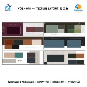 VOL - 048  ---TEXTURE LAYOUT  12 x 36