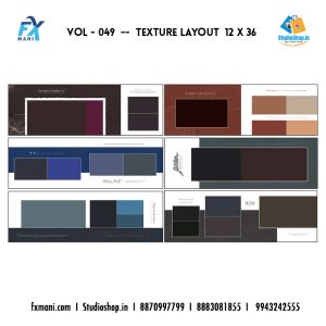 VOL - 049  ---TEXTURE LAYOUT  12 x 36