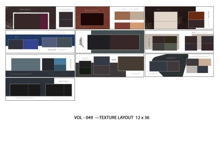 VOL - 049  ---TEXTURE LAYOUT  12 x 36