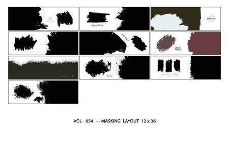 VOL - 054  --- MASKING  LAYOUT  12 x 36