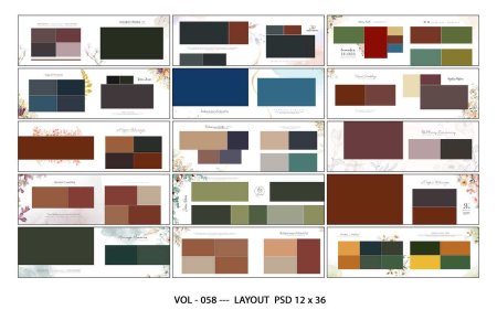 VOL - 058 ---  LAYOUT  PSD 12 x 36