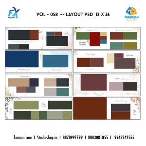 VOL - 058 ---  LAYOUT  PSD 12 x 36