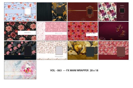 VOL - 063  --- FX MANI WRAPPER  28 x 18