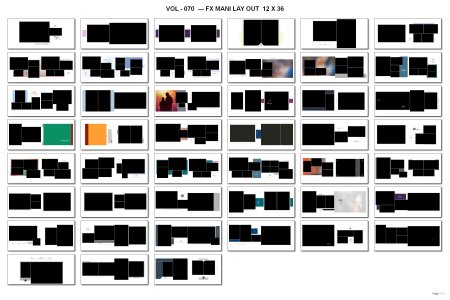 VOL - 070  --- FX MANI LAY OUT  12 X 36