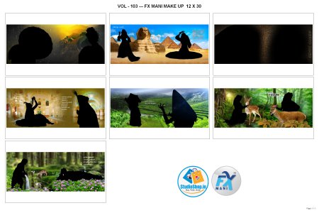 VOL - 103 --- FX MANI MAKE UP  12 X 30