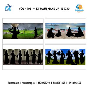 VOL - 105 --- FX MANI MAKE UP  12 X 30