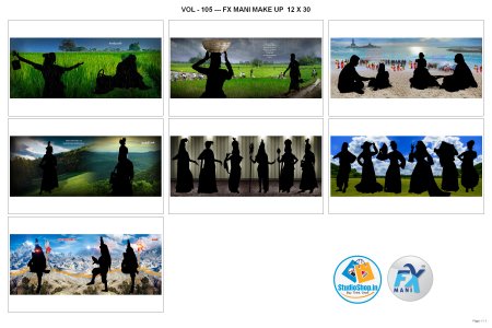 VOL - 105 --- FX MANI MAKE UP  12 X 30