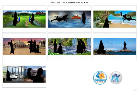 VOL - 106 --- FX MANI MAKE UP  12 X 30