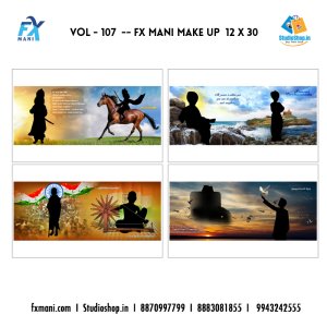 VOL - 107 --- FX MANI MAKE UP  12 X 30