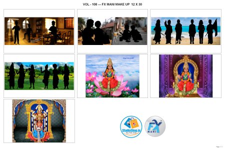 VOL - 108 --- FX MANI MAKE UP  12 X 30