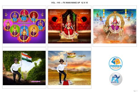 VOL - 110 --- FX MANI MAKE UP  12 X 15