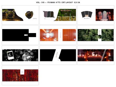 VOL - 315 ---  FX MANI  # TT3  CRT LAYOUT  12 X 36