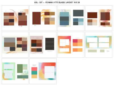 VOL - 337 ---  FX MANI  # TT3 GLASS  LAYOUT  16 X 24