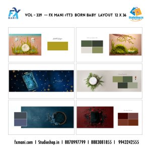 VOL - 339 ---  FX MANI  # TT3  BORN BABY  LAYOUT  12 X 36