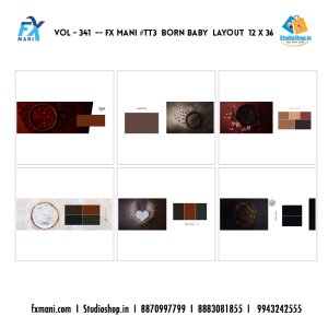 VOL - 341 ---  FX MANI  # TT3  BORN BABY  LAYOUT  12 X 36