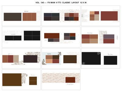 VOL - 343 ---  FX MANI  # TT3  CLASSIC  LAYOUT  12 X 36