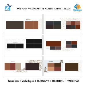 VOL - 343 ---  FX MANI  # TT3  CLASSIC  LAYOUT  12 X 36