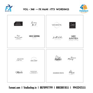 VOL - 348 ---  FX MANI  # TT3  WORDINGS