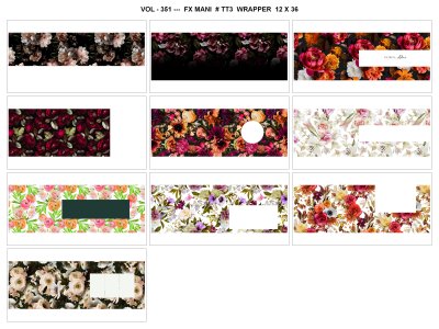 VOL - 351 ---  FX MANI  # TT3  WRAPPER  12 X 36