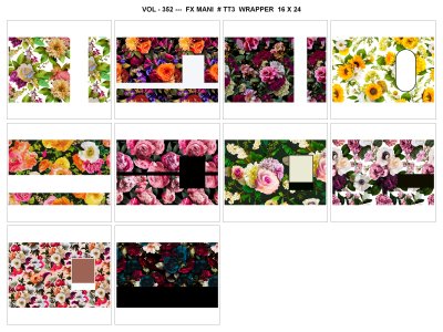 VOL - 352 ---  FX MANI  # TT3  WRAPPER  16 X 24